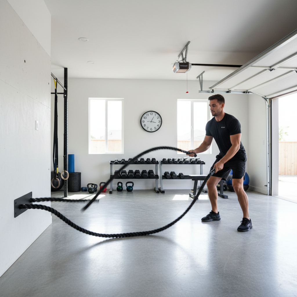 Battle Rope HIIT Training at Home Is Harder to Set Up Than You Think — Here's What Actually Works