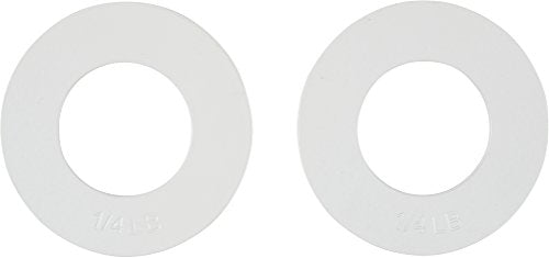 Fractional Weight Plates - 2 Each of 1/4, 1/2, 3/4, 1 lb. Total Set of 8 - view 3