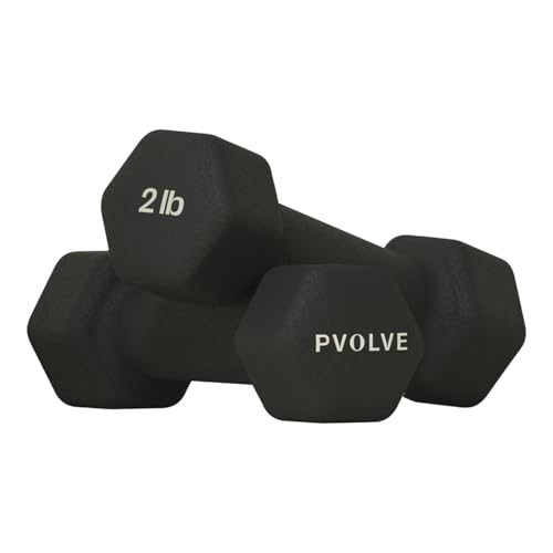 2lb Lightweight Neoprene Coated Dumbbell Set - Home Gym Fitness Equipment Designed For Comfart And To Fit Perfectly in the Palm of Your Hand