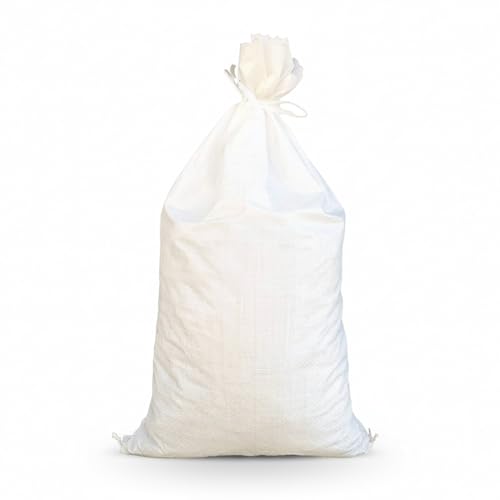 Sandbags for Flooding - Size: 18" x 30" - Color: White - Sand Bag - Flood Water Barrier - Water Curb - Tent Sandbags - Store Bags (25 Bags) - view 2