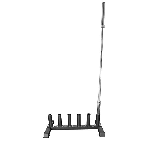 Freestanding Barbell Holder, Floor Stand Vertical 6 Bar Storage Rack for 2'' Olympic Bars - view 2