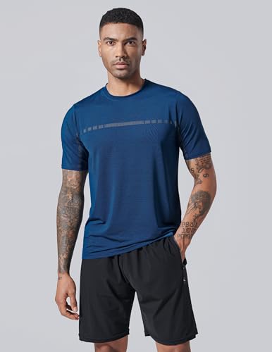 5 Pack Men's Active Quick Dry Crew Neck T Shirts - view 3