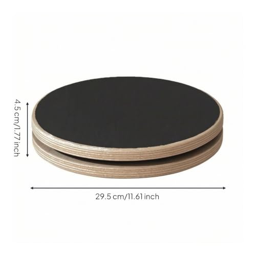 Balance Board Compact Fitness Equipment Unstable for Athletes, 29.5cm Diameter, Package 2 Single-sided Frosted Surface - view 5