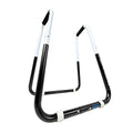Dip Bar Fitness Station - Adjustable Width Folding Dip Stand with Angled Grips, Stable Leveling and Easy Storage