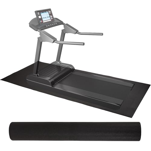 High Density Home Gym Treadmill Exercise Bike Equipment Mat, 1/4" Thick, 30" x 60" (2.5 x 5FT)