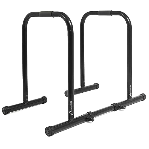 Power Dip Station Adjustable Height Upper Body Equipment for Home Gym