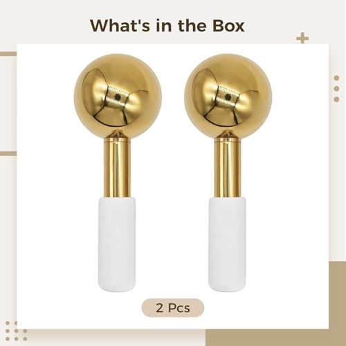 2 Pcs Ice Globes for Face, Stainless Steel Ice Globe Face Lifting Tool - view 5