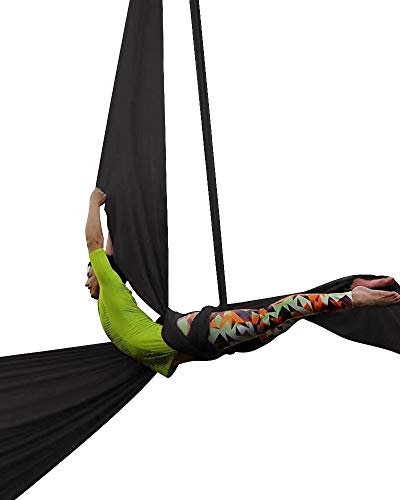 Durable Aerial Silks Starter Kit with 11-Yard Yoga Hammock & Hardware - view 6