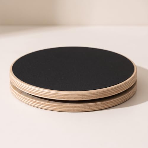 Balance Board Rotational Fitness Equipment Compact for Athletes, 29.5cm Diameter, Package 1 Double-sided Frosted And Felt Surface - view 6