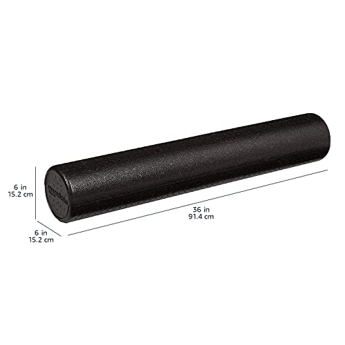 High-Density Foam Roller for Exercise, Stretching and Muscle Recovery, 36 Inches, Black - view 5