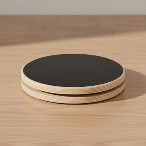 Balance Board Compact Fitness Equipment Unstable for Athletes, 29.5cm Diameter, Package 2 Single-sided Frosted Surface - view 3