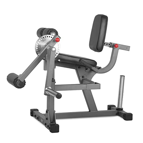 Heavy Duty Adjustable Rotary Leg Extension and Curl Machine Features A 12 Position Adjustable Thigh Pad and 20 Position Adjustable Press Arm - view 2