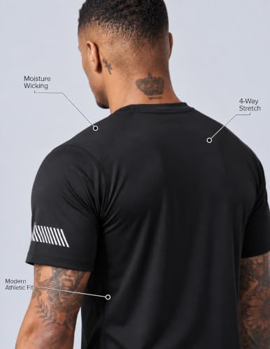 5 Pack Men's Active Quick Dry Crew Neck T Shirts - view 4