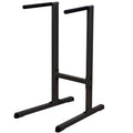 (GDIP59B) Dip Station - Heavy-Duty Steel Dip Bars with Slip-Proof Grips - Adjustable & Stable Pull-Up Stand for Strength Training - Powder Coated Fitness Equipment, Black