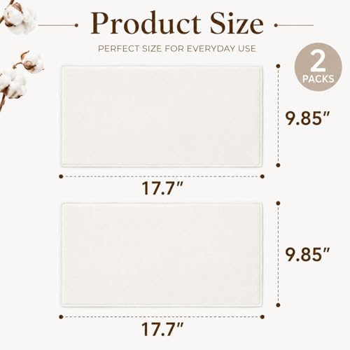 2 Pcs Organic Cotton Flannel for Castor Oil Pack Wrap, Reusable Castor Oil Compress for Stomach, Abdomen, Joints & Other Areas - view 2
