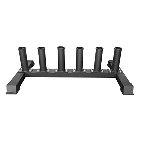 Freestanding Barbell Holder, Floor Stand Vertical 6 Bar Storage Rack for 2'' Olympic Bars - view 5