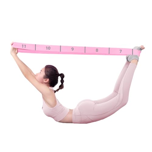 11 Loops Stretch band - Yoga, Pilates, Ballet, and Physical Therapy Stretching strap for Flexibility, Leg Stretching, and Exercise - Durable Stretching equipment for Dance and Fitness - view 3