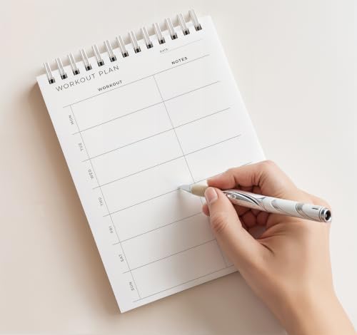 Weekly Fitness Planner Notepad, Workout Schedule & Training Notes - view 3