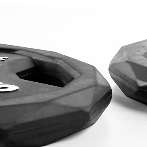 Black Diamond Olympic Weight Plates 2-Inch, Rubber Barbell Plates with Tri-Grip Handles for Home Gym Strength Training - view 4