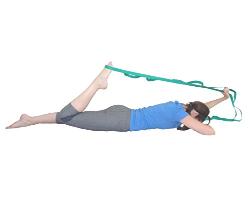 Physical Therapy Stretch Strap - 10-Loop 73-inch Rehab Strap with Instructional Guide for Rehab, Stretching, Yoga. - view 4