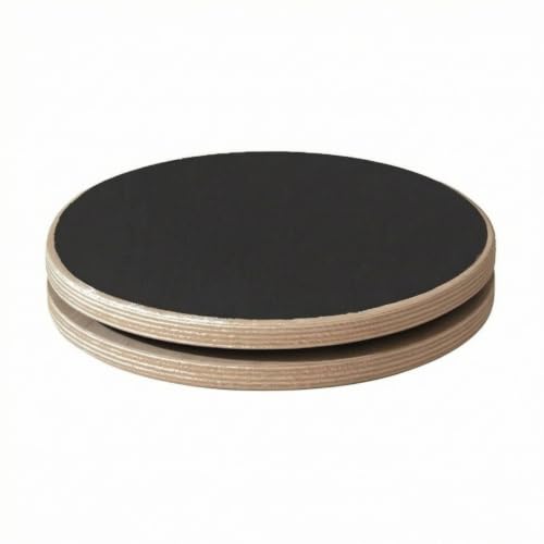 Balance Board Rotational Fitness Equipment Compact for Athletes, 29.5cm Diameter, Package 1 Double-sided Frosted And Felt Surface