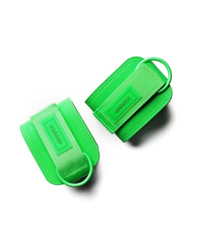 Ankle Straps for Cable Machines (Pair) – Adjustable Padded Gym Cable Cuff Attachment, Double D-Ring, Premium Quality – Ideal for Kickbacks, Glute Workouts & Leg Exercises for Women & Men