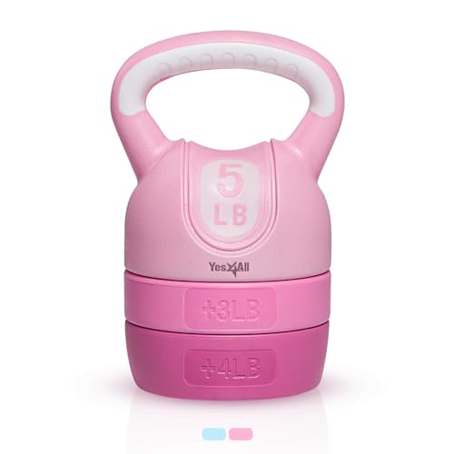 Adjustable Kettlebell for Strength Training, 12 LB Options