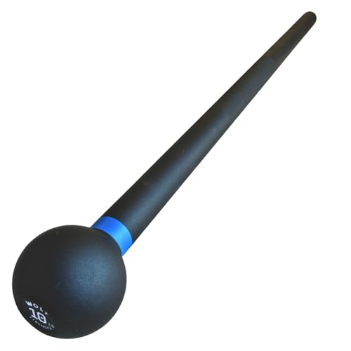 Wolf Strength Macebell: Steel Mace 10lb & 15lb for Core, Shoulders & Grip