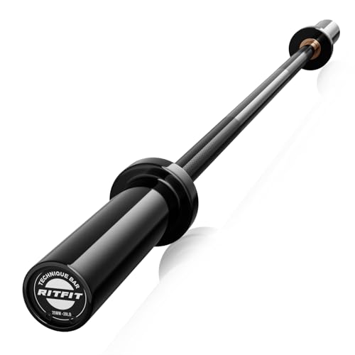 Olympic Barbell 4ft/6ft - 2 Inch Weight Bar for Strength Training, Weightlifting, Squat, Deadlift, Bench Press, Curl, Overhead Press - 350lbs/500lbs Capacity