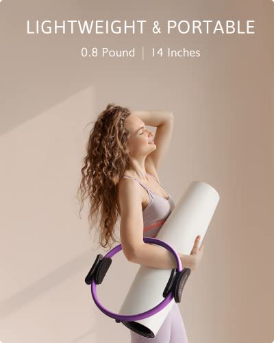 Pilates Ring Set 14" Magic Circle, 9" Mini Ball, Resistance Bands - view 2