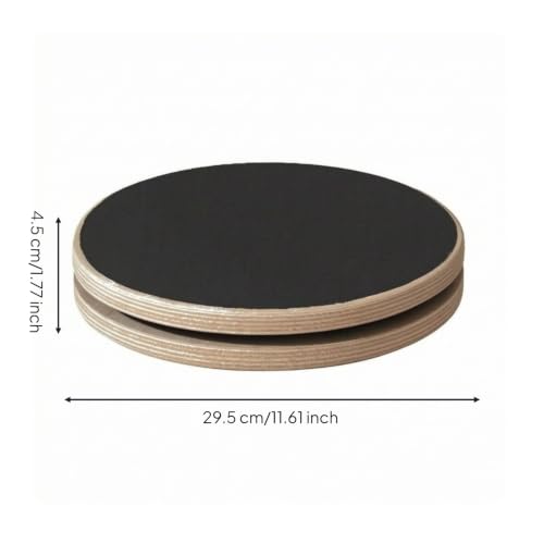 Balance Board Rotational Fitness Equipment Dynamic for Athletes, 29.5cm Diameter, Package 1 Double-sided Frosted And Felt Surface - view 2