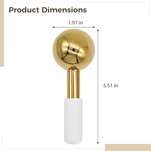 2 Pcs Ice Globes for Face, Stainless Steel Ice Globe Face Lifting Tool - view 4