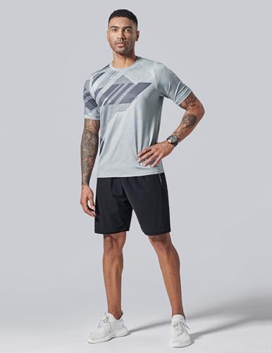5 Pack Men's Active Quick Dry Crew Neck T Shirts - view 2