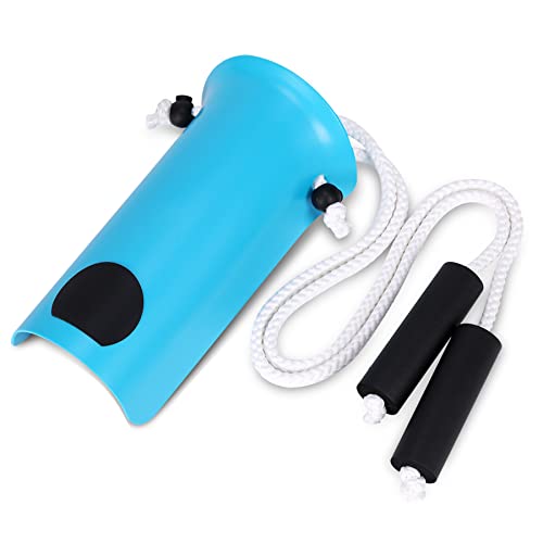 Sock Aid - Wide 3.93" Sock Aid with Foam Handles, Sock Aide Device for Elderly, Sock Helper Easy On Easy Off for Regular Socks, Blue