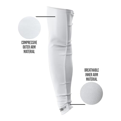 1 Pair Nxtrnd Compression Arm Sleeves for Men, Breathable Football, Basketball, Baseball Accessory, Adult & Kids - view 3