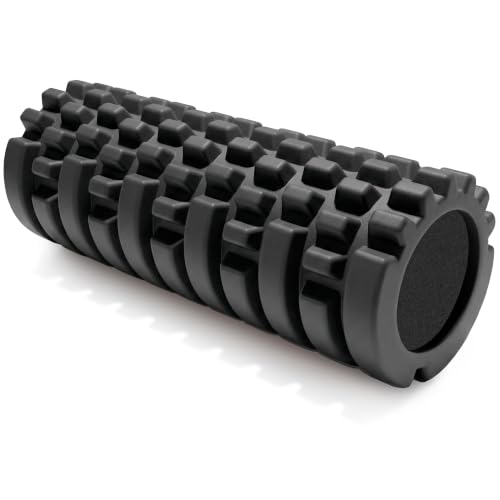 Foam roller - medium density deep tissue massager for muscle massage and myofascial trigger point release, with 4K eBook - view 2