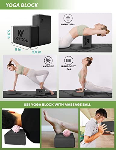 Yoga Starter Kit 12 in 1 - Yoga Set Include Yoga Mat, Foam Roller, 4 Resistance Bands, Yoga Blocks 2 Pack with Strap, 2 Peanut Massage Balls, Yoga kit and Sets for Beginners - view 4