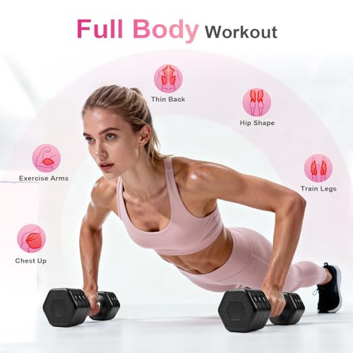 Adjustable Dumbbell Set of 2, Total 20 LB Pair (4,6,8,10 LB) - view 5
