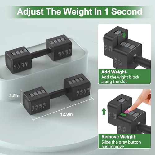 Adjustable Dumbbells Set for Women/Men Home Gym - view 4
