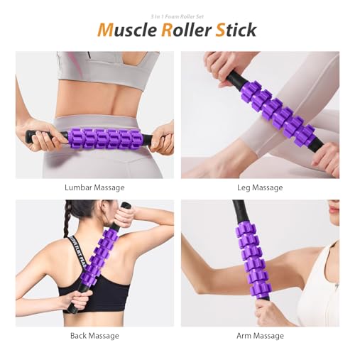 5 in 1 Foam Roller Set for Deep Tissue Muscle Massage - view 4