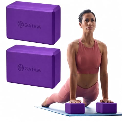 Yoga Block - Supportive Latex-Free Eva Foam - Soft Non-Slip Surface with Beveled Edges for Yoga, Pilates, Meditation