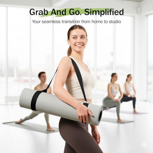 Yoga Mat Strap, Adjustable Soft Cotton Carrier - view 2