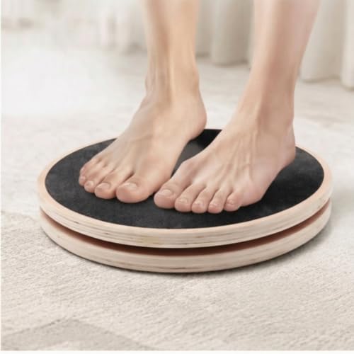 Balance Board Rotational Fitness Equipment Dynamic for Athletes, 29.5cm Diameter, Package 1 Double-sided Frosted And Felt Surface - view 6