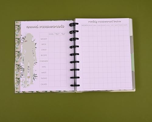 Kellofaplan Fitness Bundle with 12-Month Undated Planner, Sticker Book and Weekly Workout Sheets, Goal Tracking - view 6