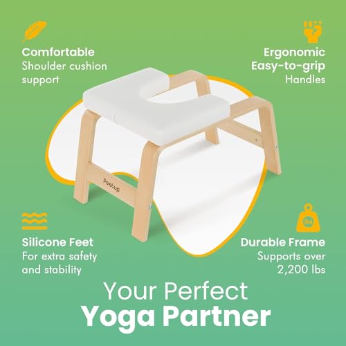 The Original Yoga Headstand Bench, Vegan Handstand Trainer Bench and Stand, Strength Training Inversion Equipment for Relaxation and Strength, Includes App & Starter Kit, #1 Worldwide - view 5