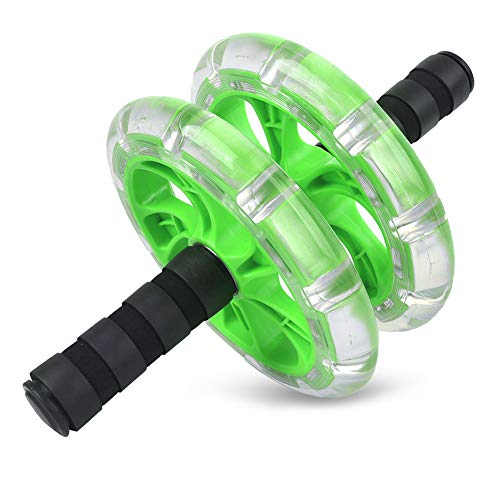 Fitness Roller with Bearing Abdominal Exerciser, Dual - Wheel Core Trainer with Pull Strap Set, Quiet ABS Wheels and Anti - Slip Foam Handles for Home Gym Waist Slimming - view 5