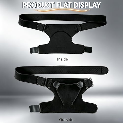 Shoulder Brace for Men and Women for Torn Rotator Cuff,Arm Sling Shoulder Immobilizer,Shoulders Compression Sleeve and Support For Pain Relief(Black) - view 5