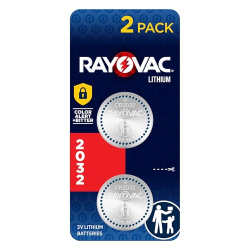 Lithium Coin Cell Batteries Size 2032 3V, 2 Pack