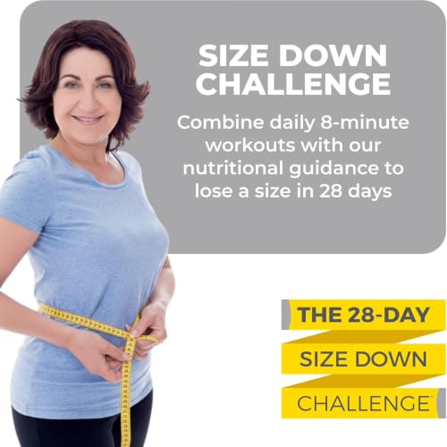 28 Day Size Down Challenge 8 Minute Low Impact Stregth Training Program - Exercise DVD for Seniors Over 60 + Wellness Tracker Daily Habit Journal - Your Ultimate Wellness Bundle - view 2