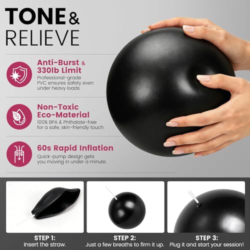 Pilates Kit for Women 13PCS, Pilates Ring Ball Resistance Bands Workout Set - view 3